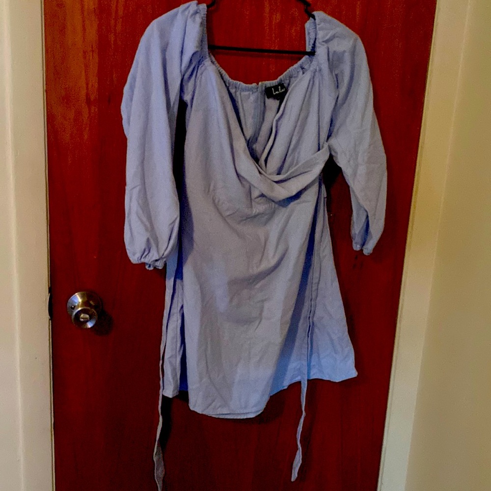 Blue lulus dress size large nwot